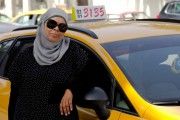 Cab-driver Yamina Jaouani in Tunisia