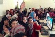 afghan girls in class