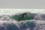 Surfer Catches A Wave in Jiyeh, Lebanon