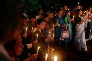 Bangladeshis tribute victims at the Holey Artisan Bakery